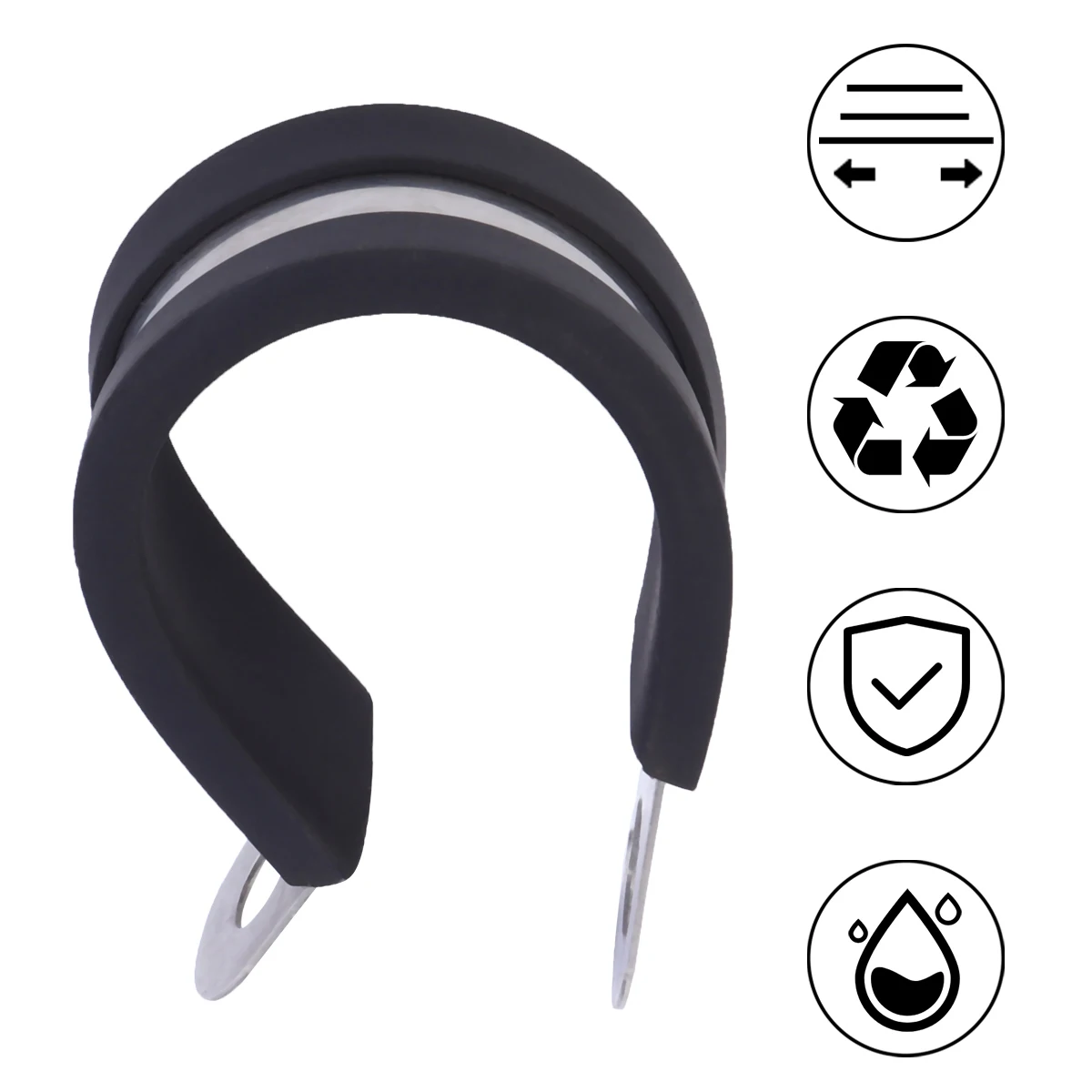 

12 Pcs Wire Clamp Clip for Cable Fixing Cord Clips R-Type Holders Cords Aquarium