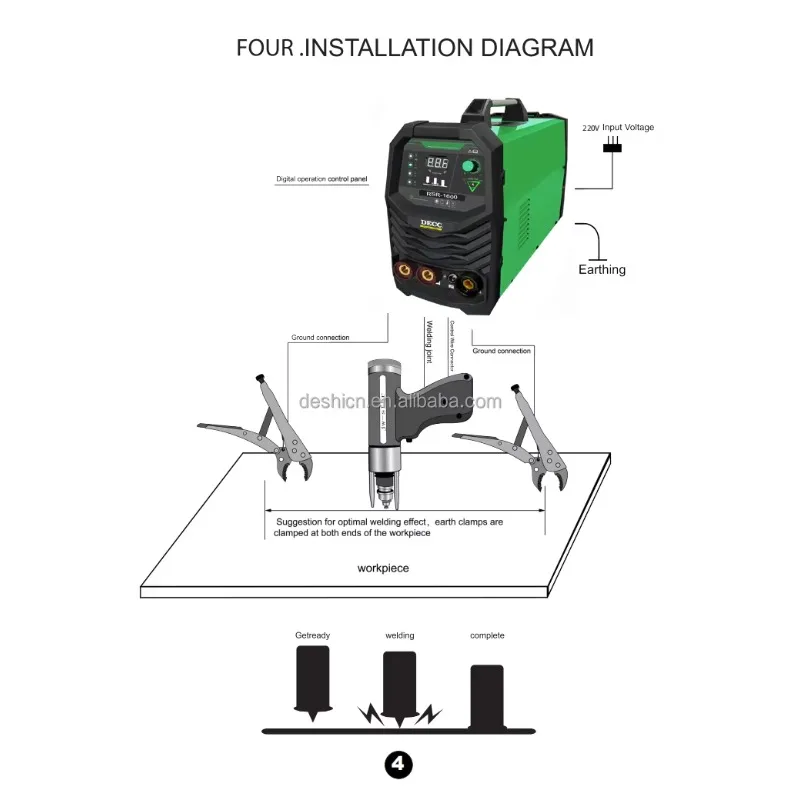 NEW RSR 1600/ 2500/ 3500 Capacitor Energy Storage Stud Welding Machine Bolt Welding Machine M3 M4 M5 M6 M8 M10