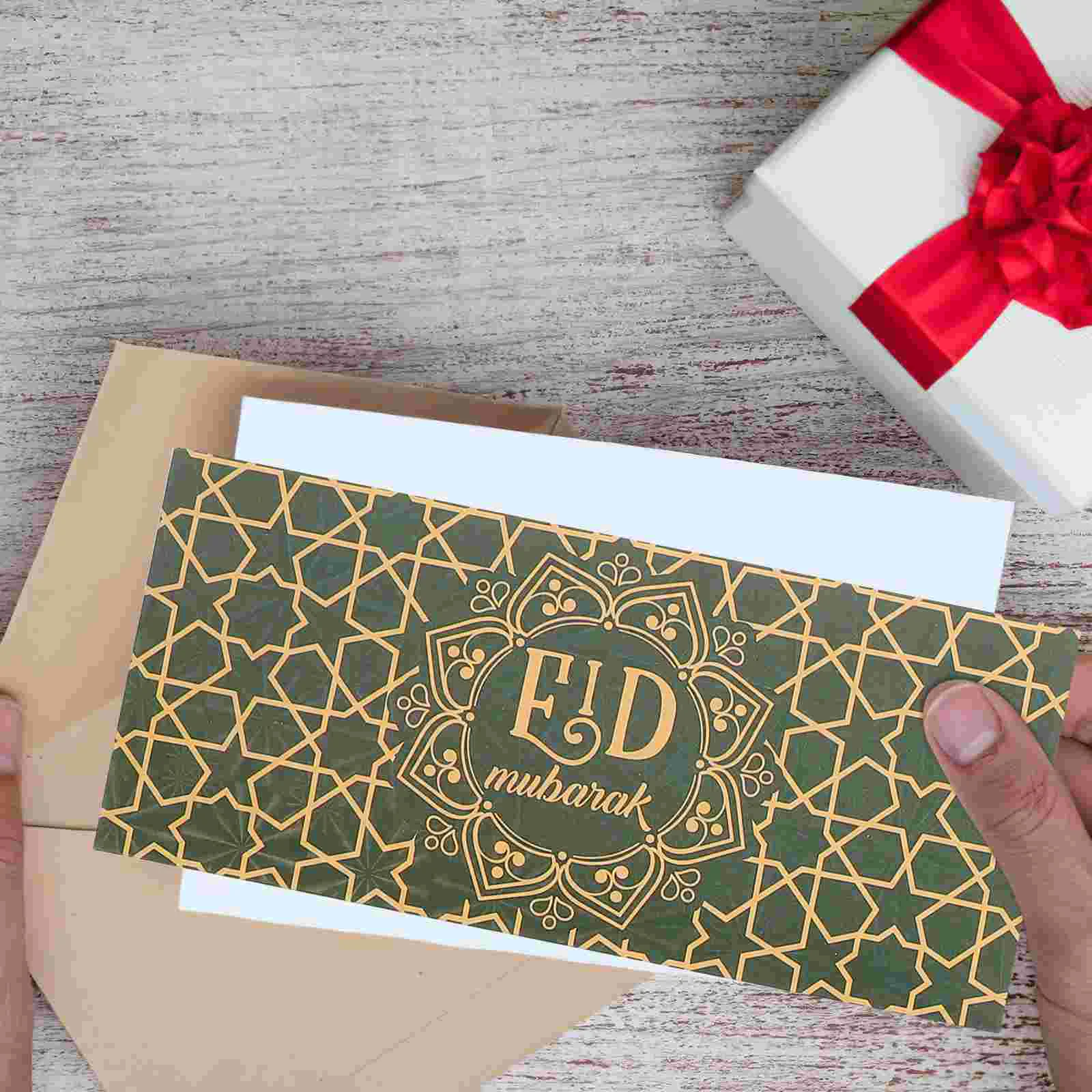 12 Pcs Red Envelope Bag Paper Envelopes Receipt Eid Cash Gift Cards Thanks Holder Empty Holiday