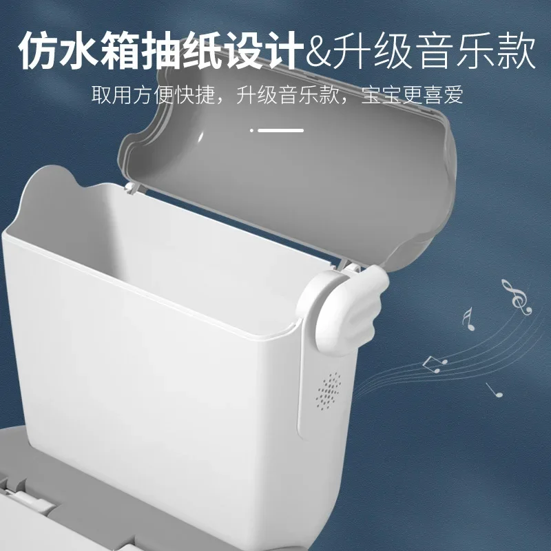 Children\'s Toilet Baby Simulation Toilet Baby Potty Urinal Bucket Music Pattern Optional Cushion Factory Direct Sales