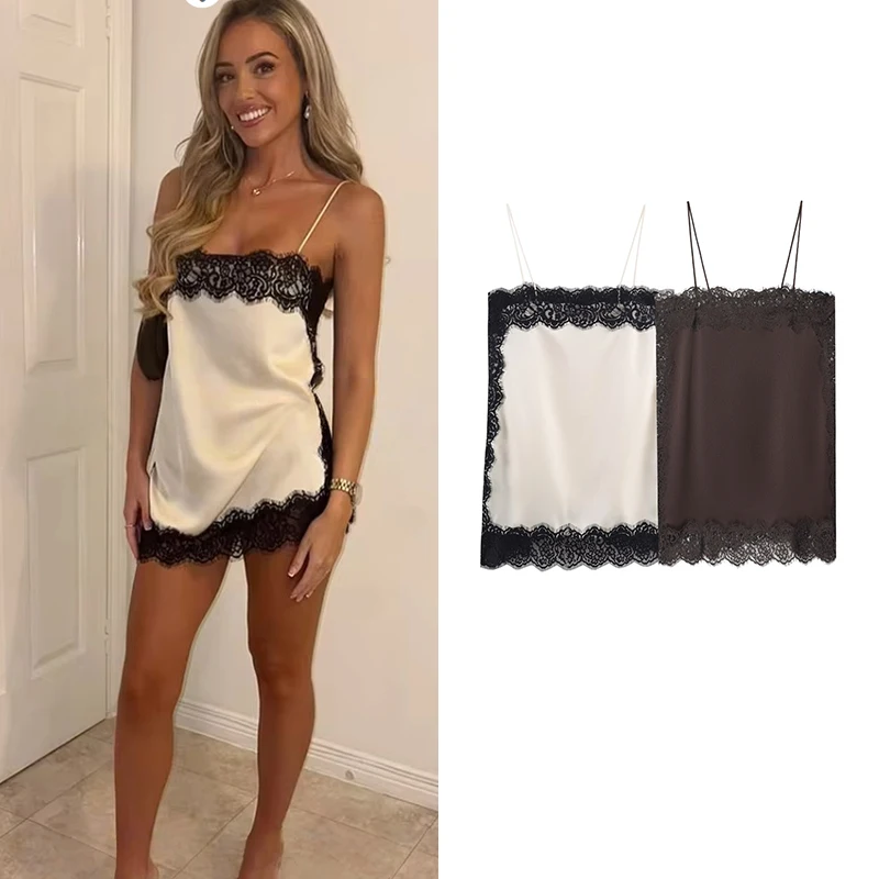 

Новые женские кружевные топы, новинка 2025 года, тонкий топ на бретельках, элегантные женские топы, шикарные молодежные уличные праздничные майки с джокером