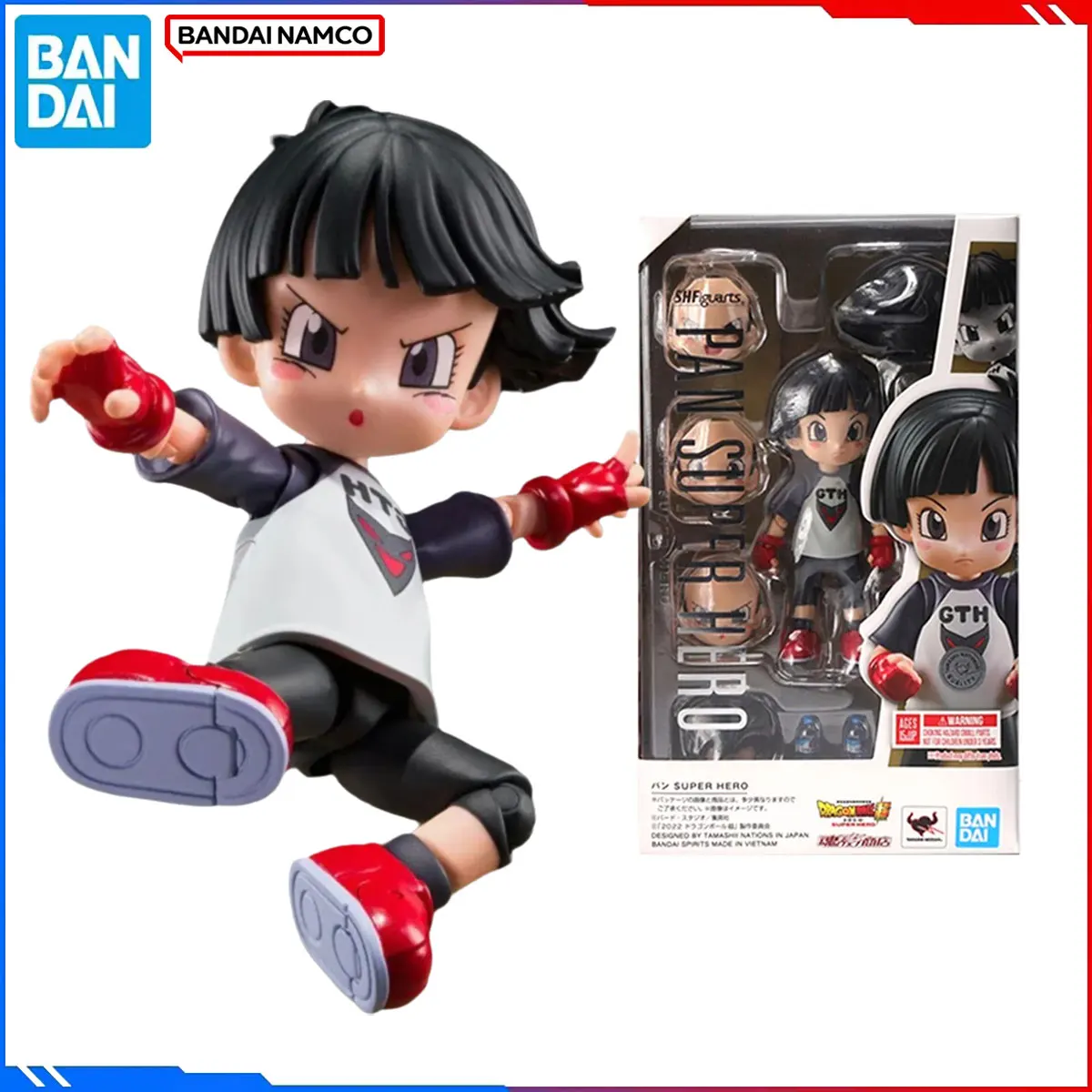 

Genuine Bandai Original Dragon Ball Figure Model Kits S.H.Figuarts Anime Figures Pan Super Hero Action Model Toys Gift for Kids