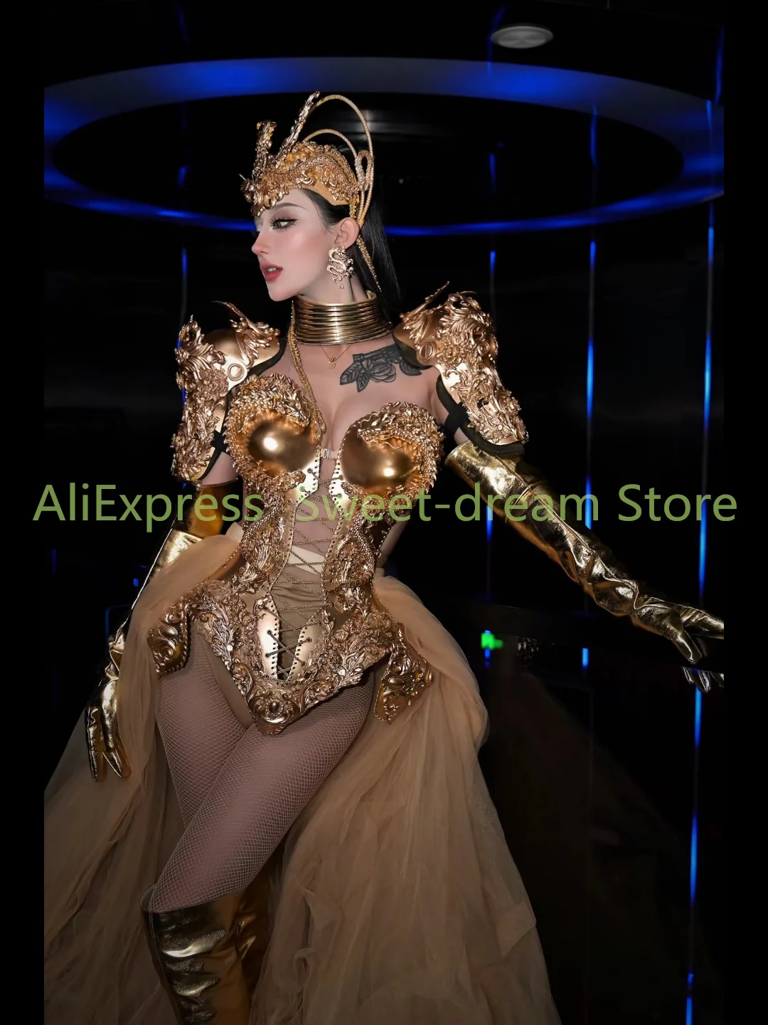 Custom Korean Girl Group Costume Sexy Bra Nightclub Bar Female Singer Party Bar Stage Outfits Dj Performance Costume Dance Wears