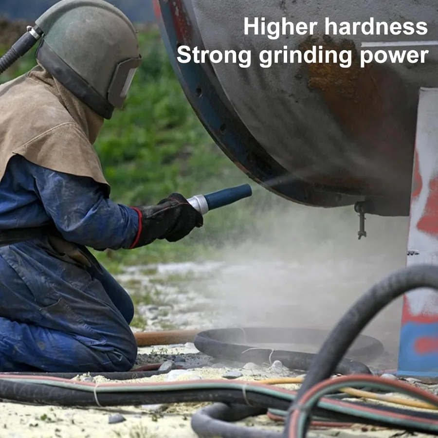 # 80 حبيبة من أكسيد الألومنيوم - وسائط السفع الرملي، وسائط تفجير الرمل الممتازة تدوم طويلاً، قوة كاشطة عالية، رمل ناسف الرمل لـ