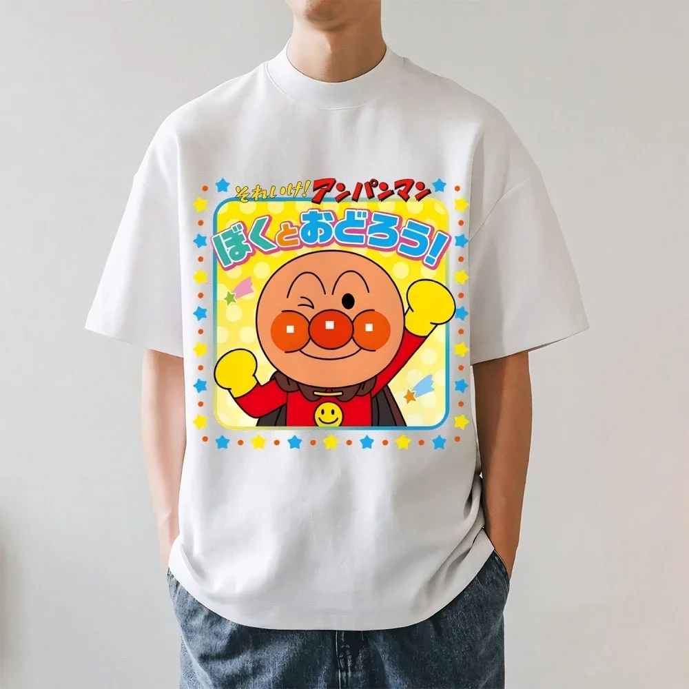 Anpanman Japanese Style Classic Printed Tee High-quality Streetwear Men's Clothing and Women's Clothing 2026 Summer New T Shirt