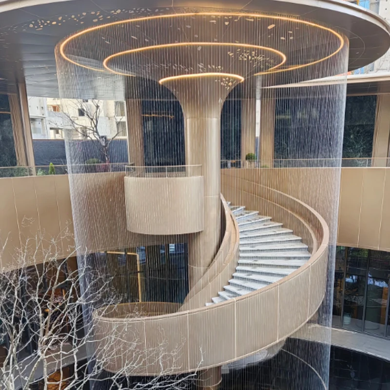 LED Waterfall Curtain Light Fountain | Outdoor Landscape Ornament for Hotel and Club Garden