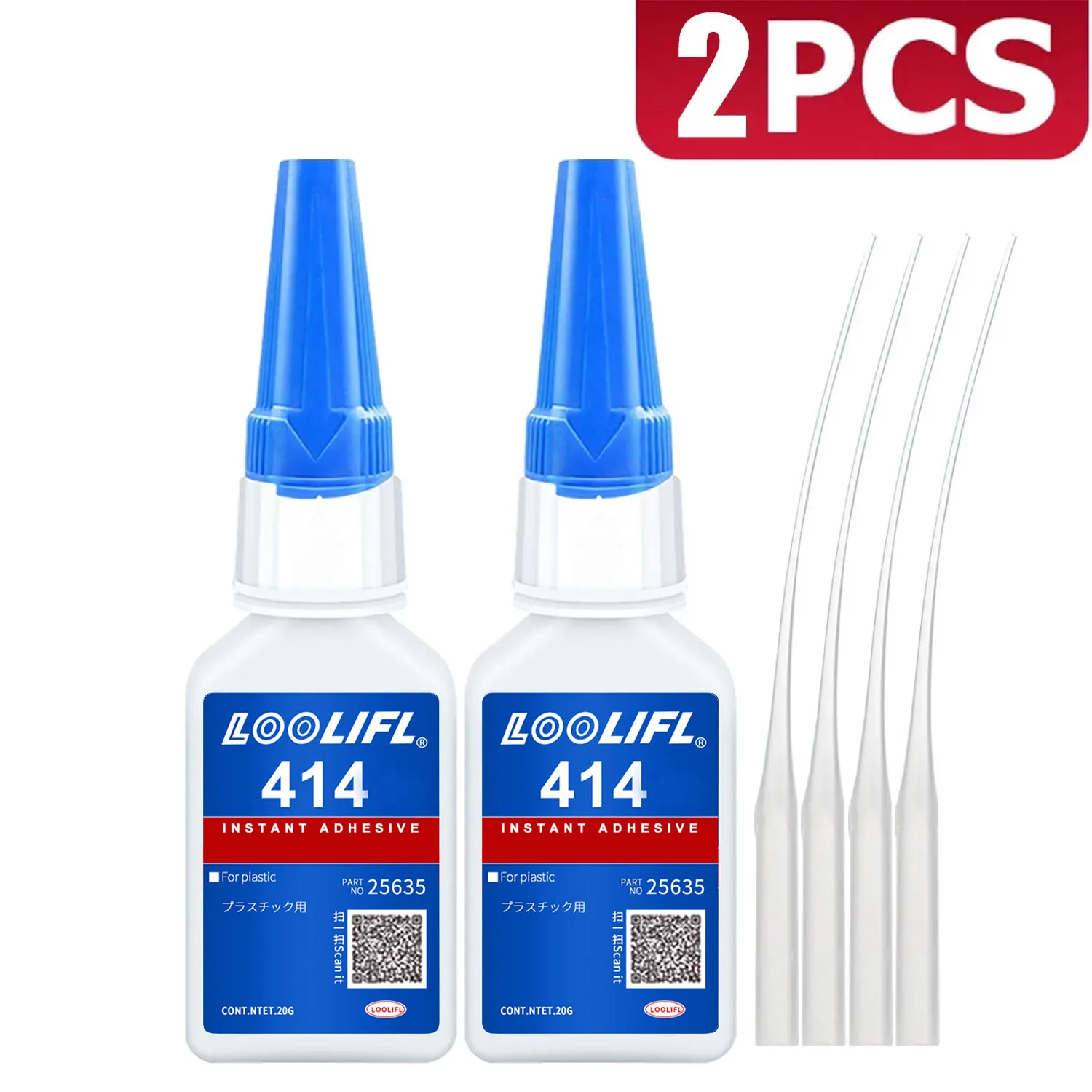 LOOLIFL 20 ml 401/406 Instant Sterke Superlijm Universele Superlijm Machtige Instant Lijm voor Hars Keramiek Metaal Glas Sneldrogend