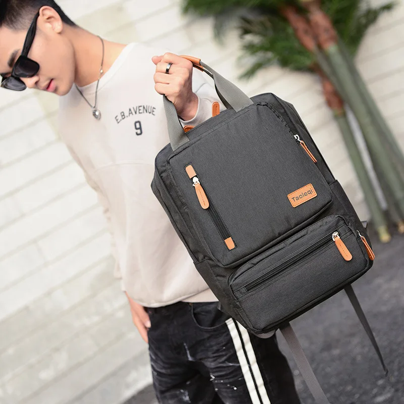 Casual Business Men Computer Backpack Light 15 inch Laptop Bag 2023 Waterproof Oxford cloth Lady Anti-theft Travel Backpack Gray