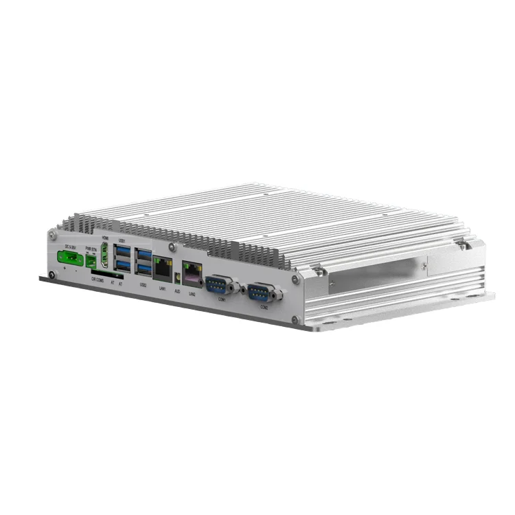 OEM ODM Ethercat Codesys All-in-One Box PLC Wall Mounted HMI Fanless Dual Core I7 4G 128G RS232 485 COM Embedded Computer High