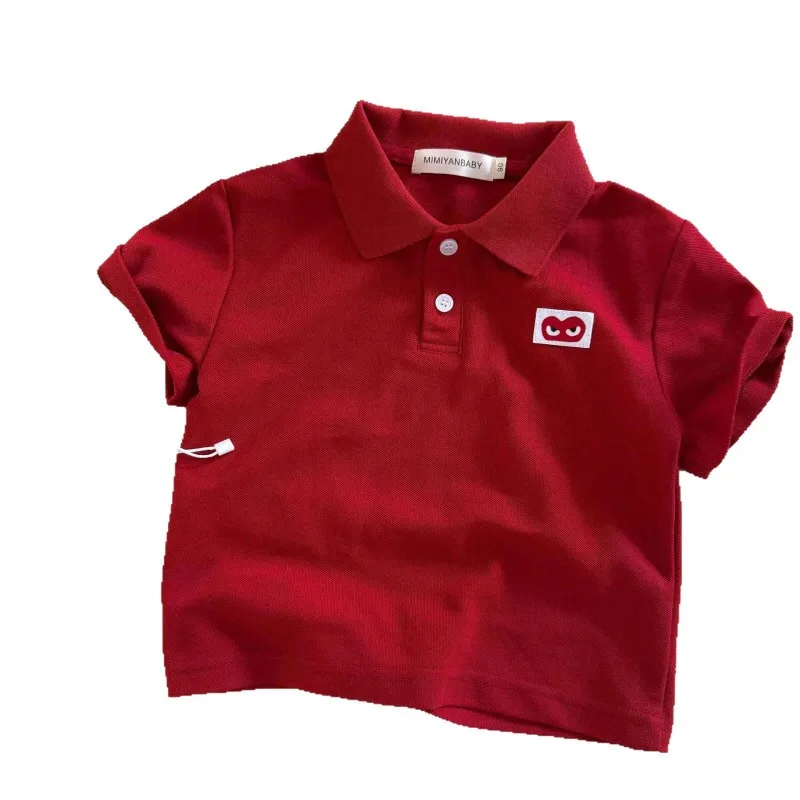 Stylish Children POLO Shirt for Boys Girls Fashionable Baby Versatile Shirt Casual Shirt for Boys and Girls Student Cotton Shirt