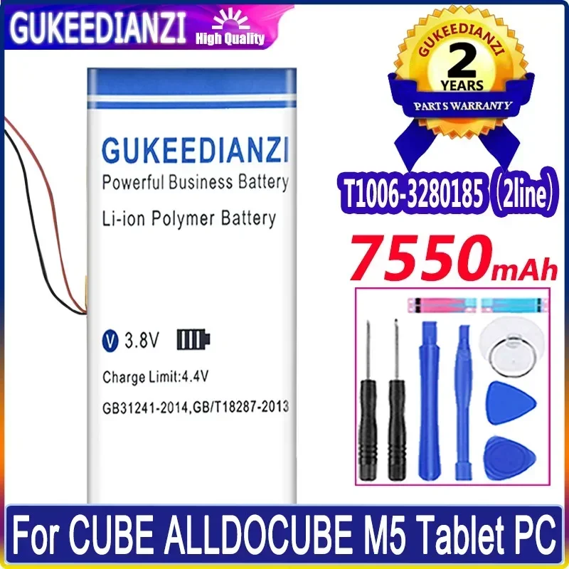 

T1006-3280185 2 Wires High Compatibility Long-Lasting Performance For Cube Alldocube M5 Tablet PC 7550mAh Tablet Battery