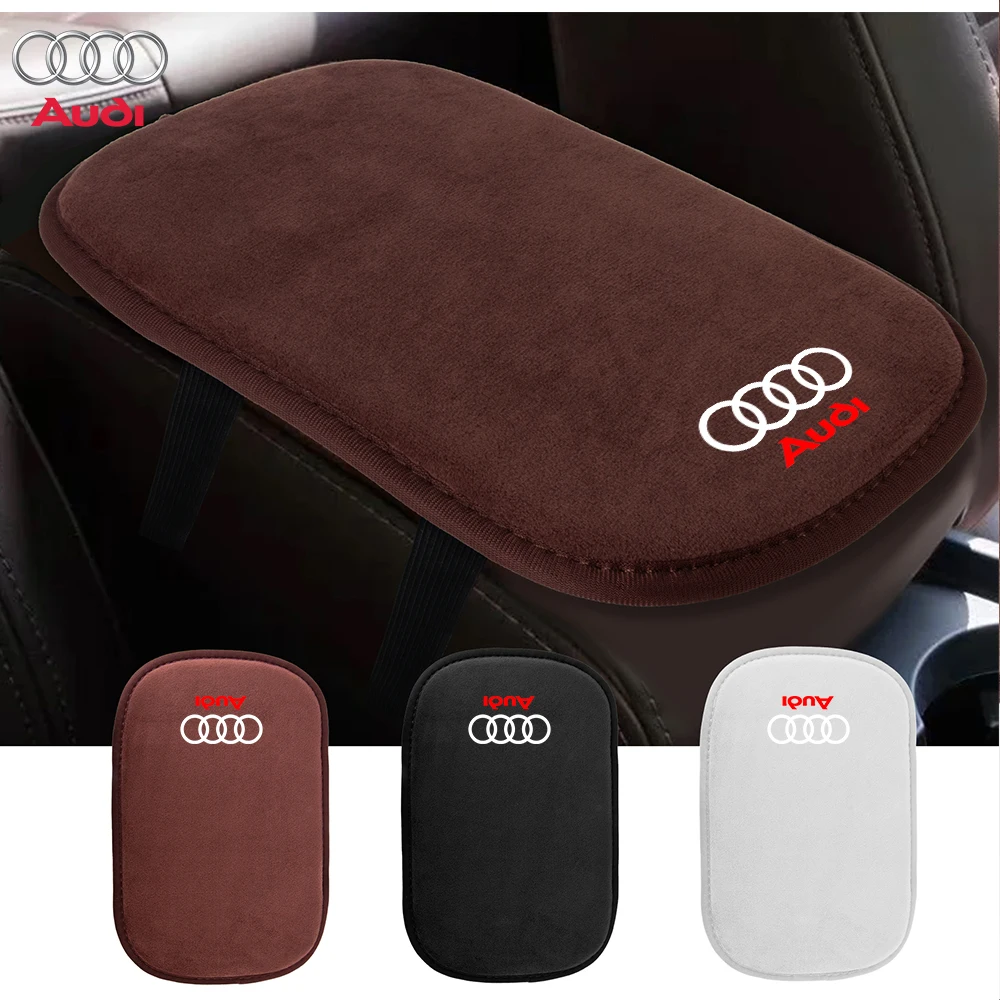 Car Armrest Pad Covers Universal Center Console Auto Seat Armrests Box Pads For Audi a3 a4 8p b8 b6 a6 c7 8v c6 a5 q5 a1 S Line 