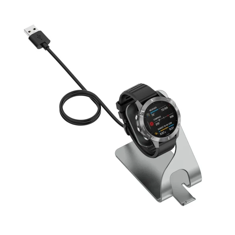 Metal Stand Charging for Garmin Fenix 8 Venu Approach Series Charging Station for Instinct Taxtic Enduro Watch USBCharger Holder
