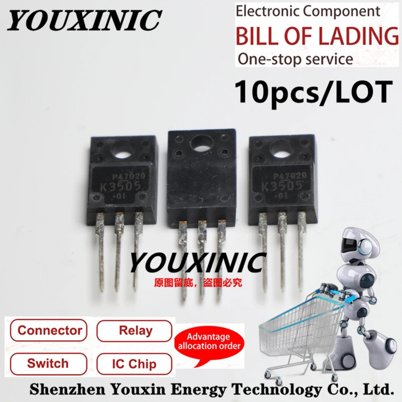 YOUXINIC  100% new imported original  2SK3505 K3505 TO-220F MOS FET 9A 900V 14A 500V