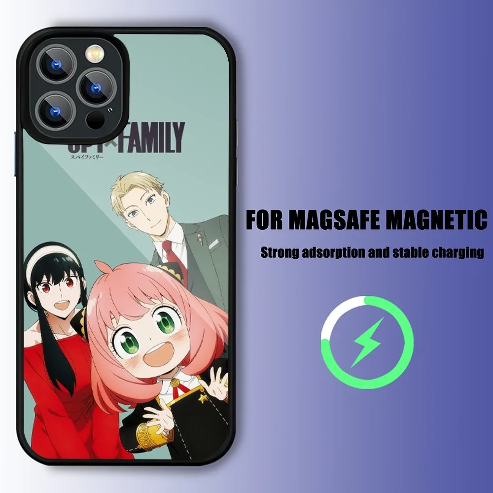 Bilibili SPY x FAMILY Anime Phone Case For iPhone 15 14 13 11 12 Pro Max 14 Plus 15 Pro Max For Magsafe Phone Cover