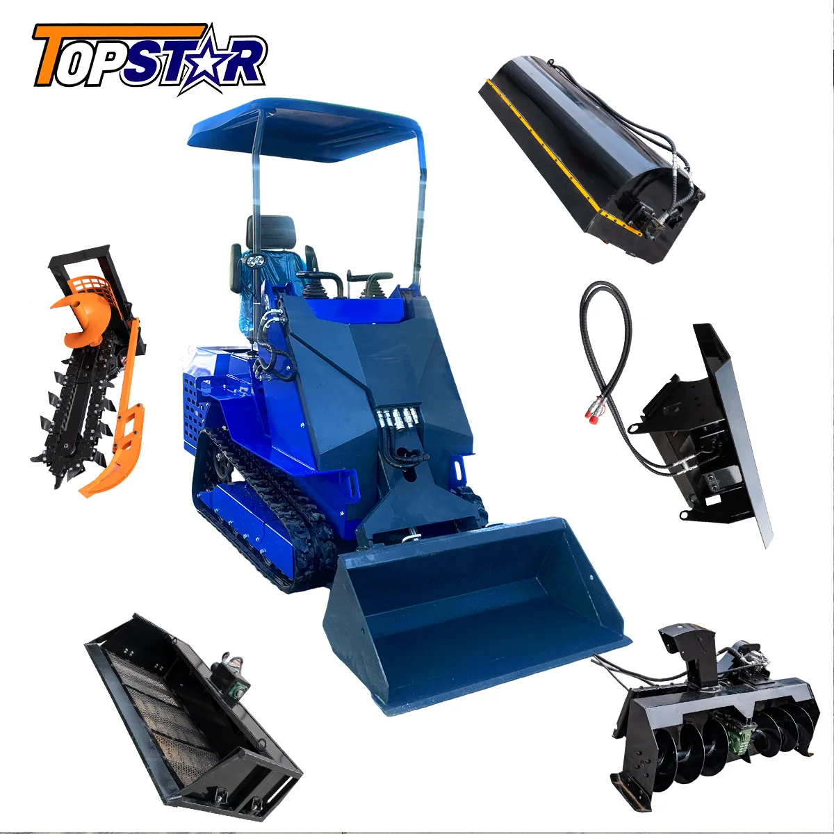 

Customized CE/EPA Skid Steer Loader Mini Skid Steer Small Garden Loader Track Mini Skid Steer Loader for Sale