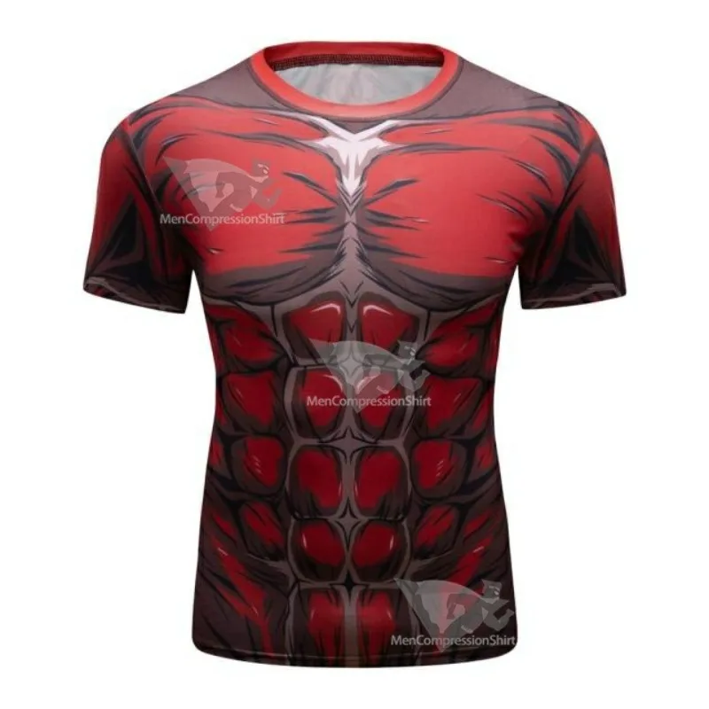 camiseta-masculina-nova-titan-muscle-compression-para-academia-manga-curta-estampa-musculosa-vermelha-attack-on-titan-moda-casual-streetwear-para-fas-de-anime