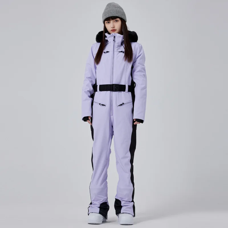 New Styles One Piece Ski Suit Outdoor Sports Windproof Waterproof Snowsuit Ski Jacket Sets