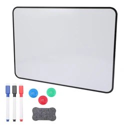 Pizarra blanca magnética de borrado en seco para niños, Mini Bloc de notas magnético, para colgar en la pared, refrigerador, dibujo, caballete, A3