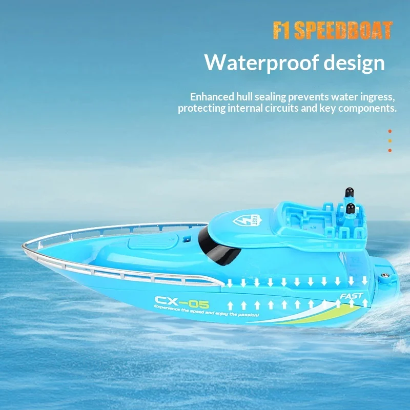 새로운 미니 시뮬레이션 경쟁용 스피드 보트 전기 무선 원격 제어 보트 어린이 및 소년용 여름 장난감