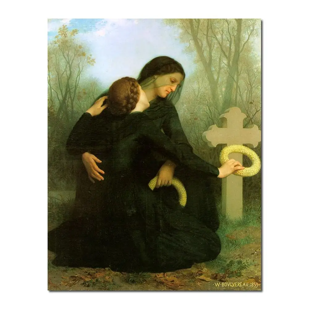 

famous portrait painting All Saints Day by William Adolphe Bouguereau Hand painted High quality