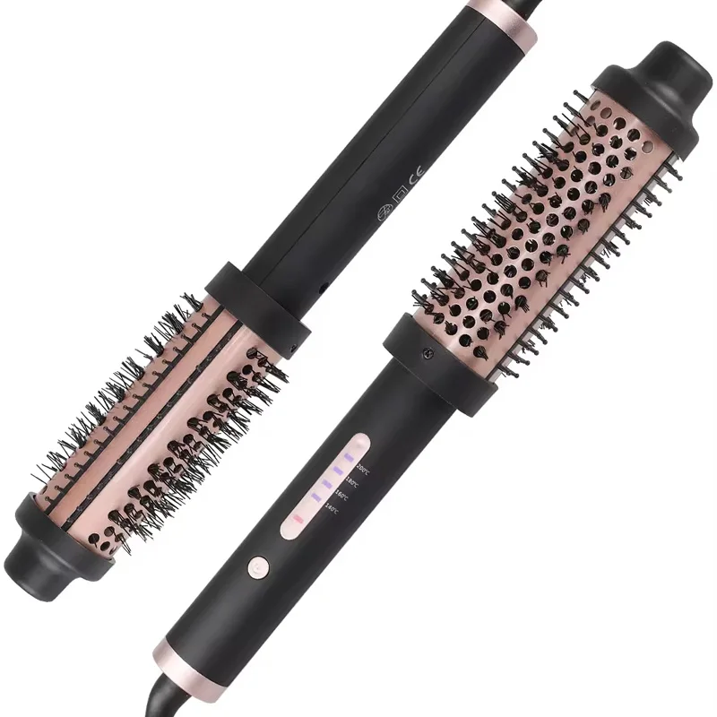 

hair styling tools multi function thermal brush electric hair curling brush portable hot comb iron straightener
