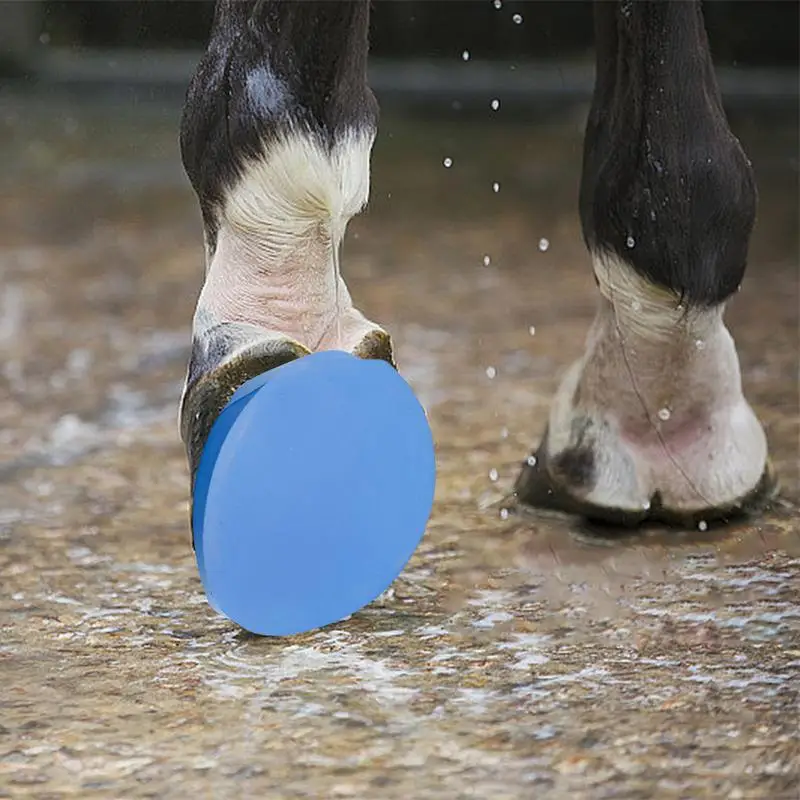 Horse Boot Pads Horse Care Boots Comfortable Horseshoe Pads For Feet Rubber Enhanced Protection For Horse Hoof Boot