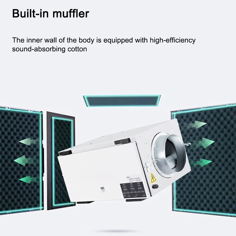 Вытяжной вентилятор, новый вентилятор для освежителя воздуха, для коммерческих помещений, для вентиляции всего дома, для отелей, для очистки помещений, бесшумный односторонний вентилятор