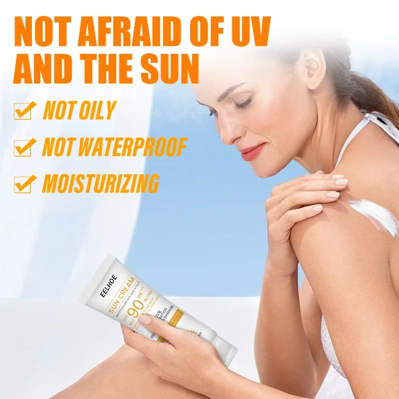 Zonnebrandcrème Zonnebrandcrème Zonnebrandcrème Sunblock Huid Beschermende Crème Nieuwe Zonnebrandcrème Bleken Gezichtsvochtinbrengende Crème Anti Veroudering Olie Controle