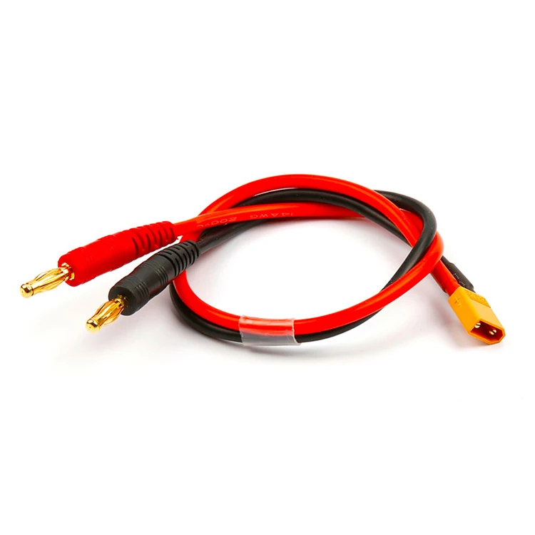 30PCS Amass XT60 4mm Banana Plug Charge Adapter Cable 12AWG 300mm Silicone Wire For RC Drone Lipo Battery Charger Part For RC Ai