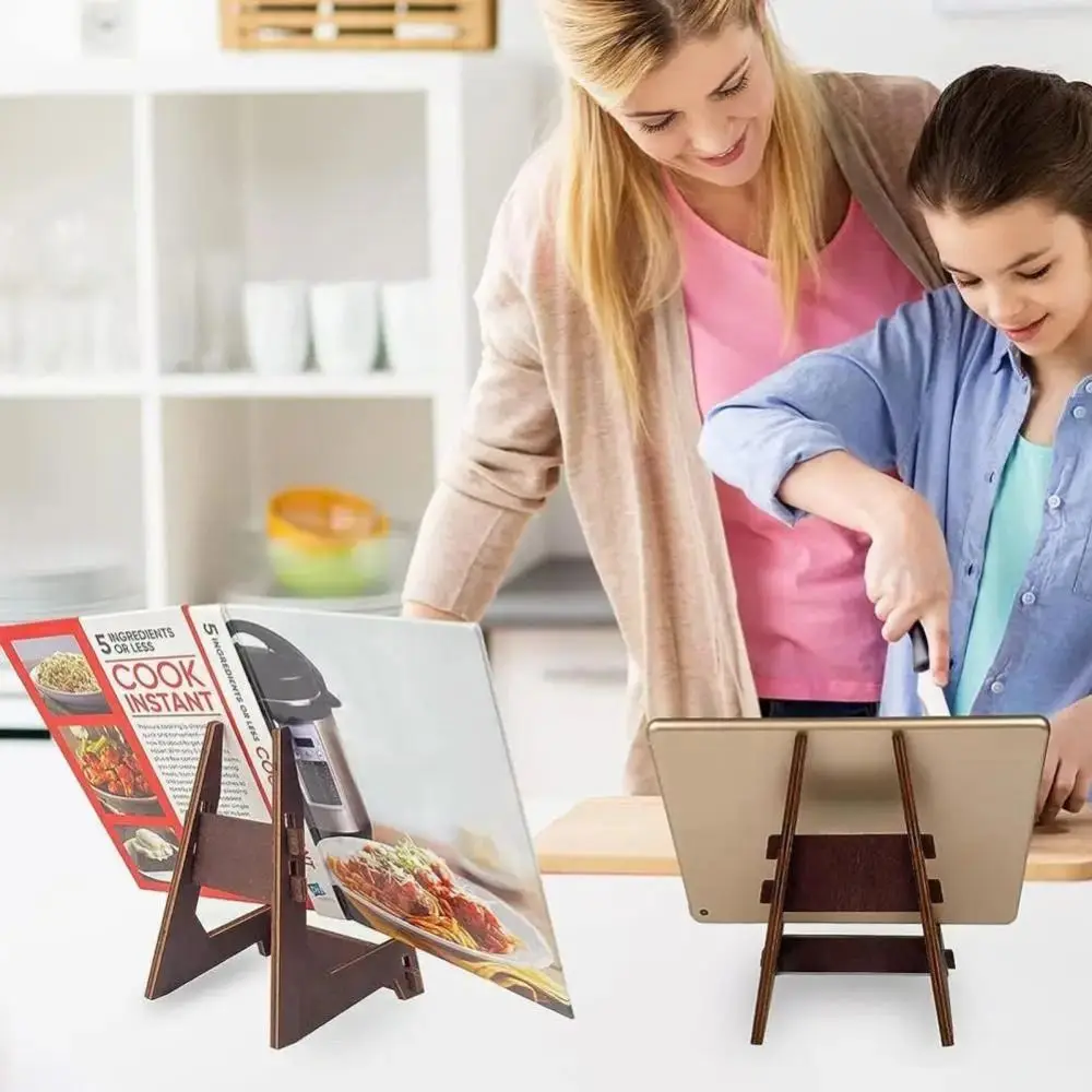 4.5/6/8 بوصة حامل عرض فني مضاد للانزلاق إطار صورة عتيق حامل متعدد الأغراض حامل عرض كتب خشبي إطار الصورة