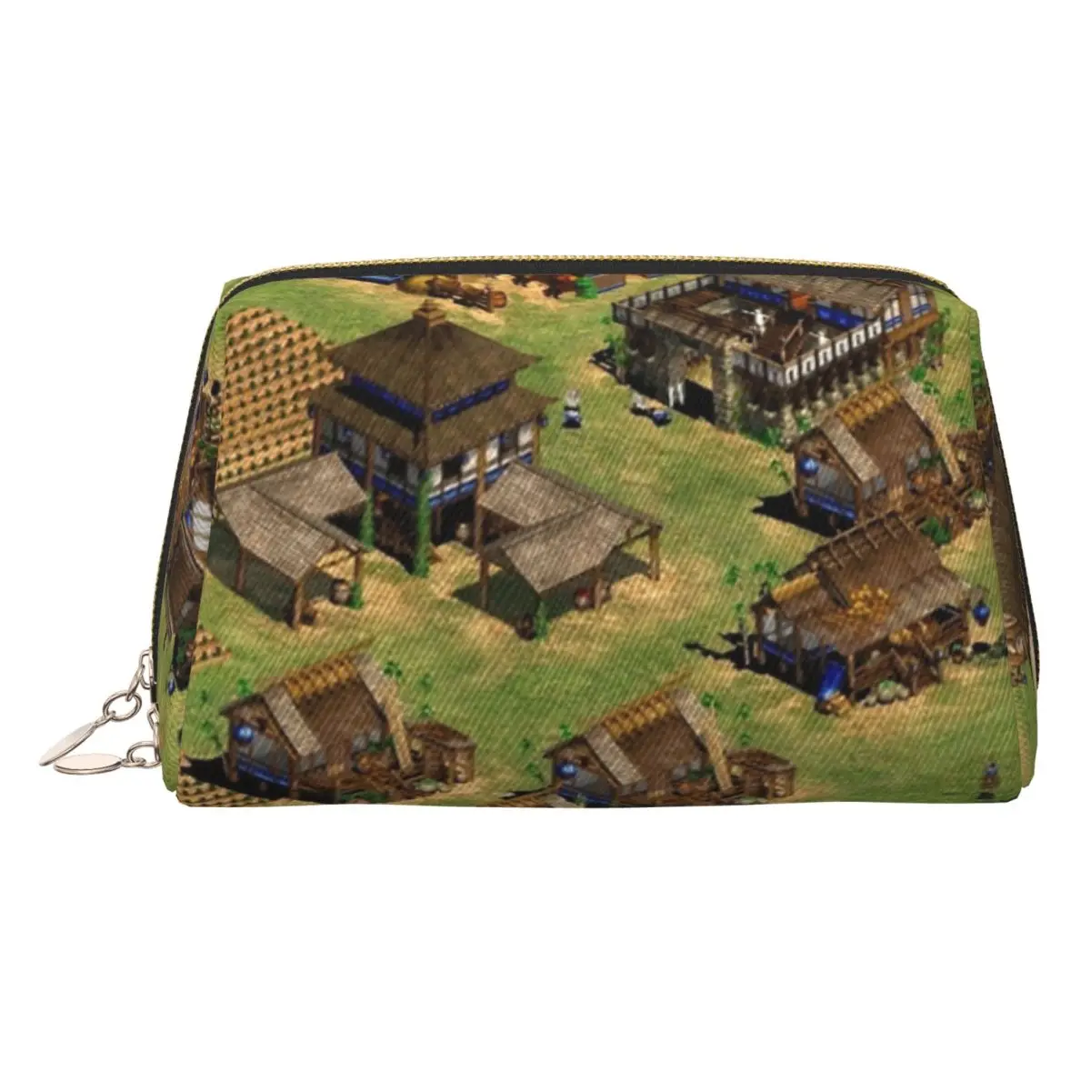 

Age Of Empires 2 In-Game Women Cosmetic Bags Travel Makeup Organizer Pouch Toiletry Storage Dopp Kit Case