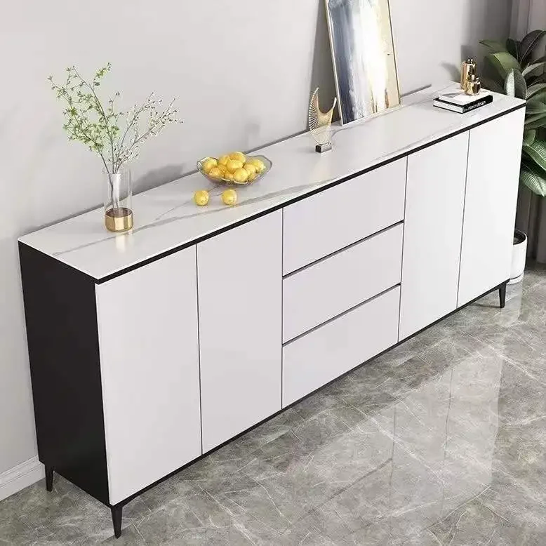 Rock plate sideboard cabinet living room home kitchen storage cupboard locker finishing cabinet modern simple tea cabinet