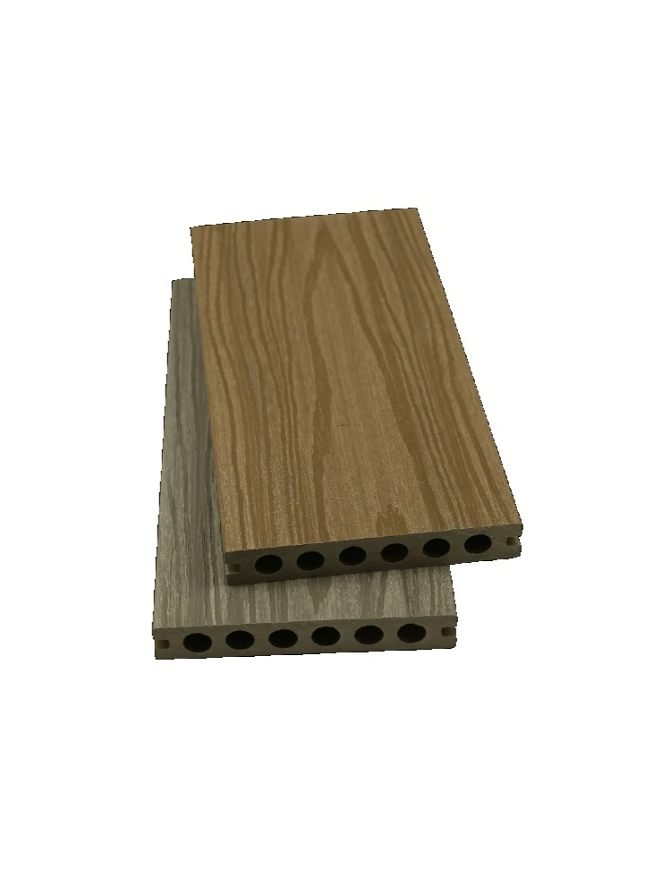 Versión personalizada de pavimento de madera y plástico compuesto ipe moderno sólido antideslizante HDPE para jardín y carretera