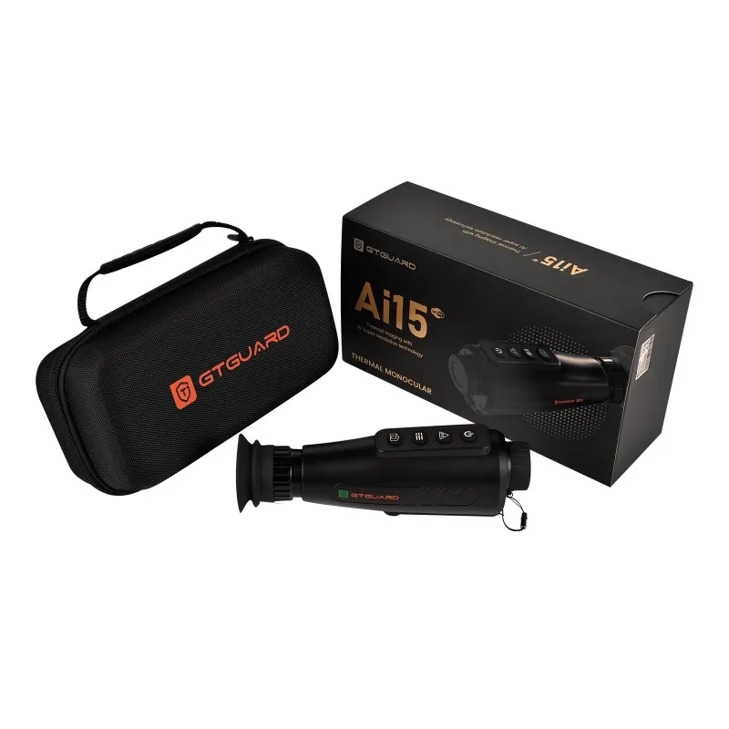GTGUARD Ai15 Thermal Imaging Night Vision Monocular AI Super Score with HD Sensor Resolution Outdoor All-weather Surveillance