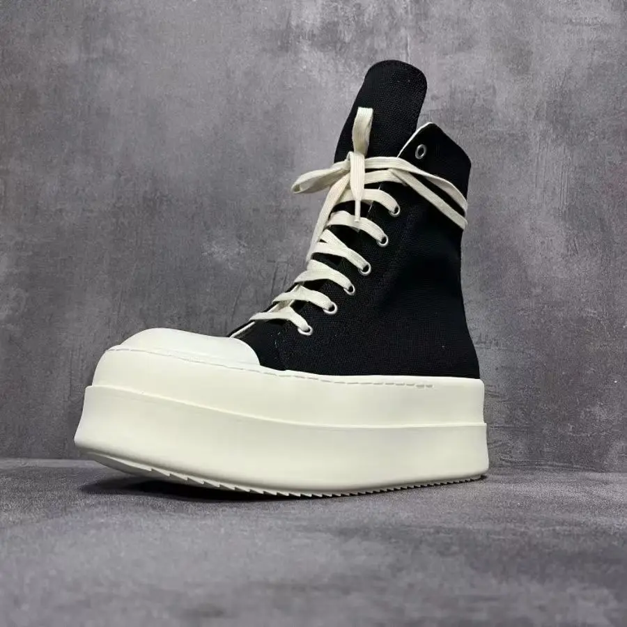 

Spring and Summer New Product: Dark High Street Men's and Women's Elevated Thick Sole High Top Casual Shoes, Couple Style Trendy