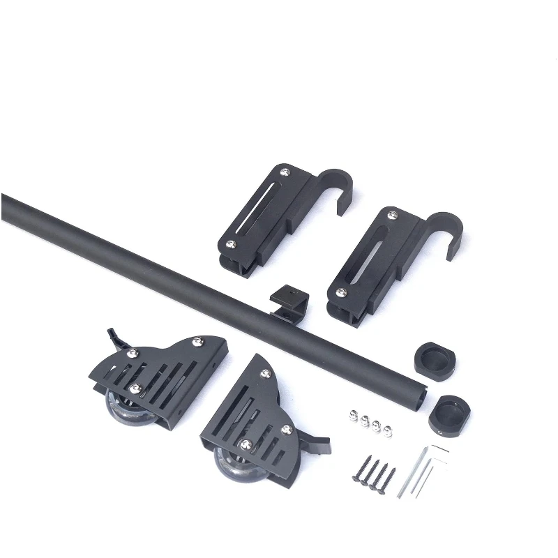 Imagem -04 - Biblioteca Ladder Hardware Kit Trilha Deslizante Retrátil Rolo de Piso com Freio Não 3.3ft 100cm