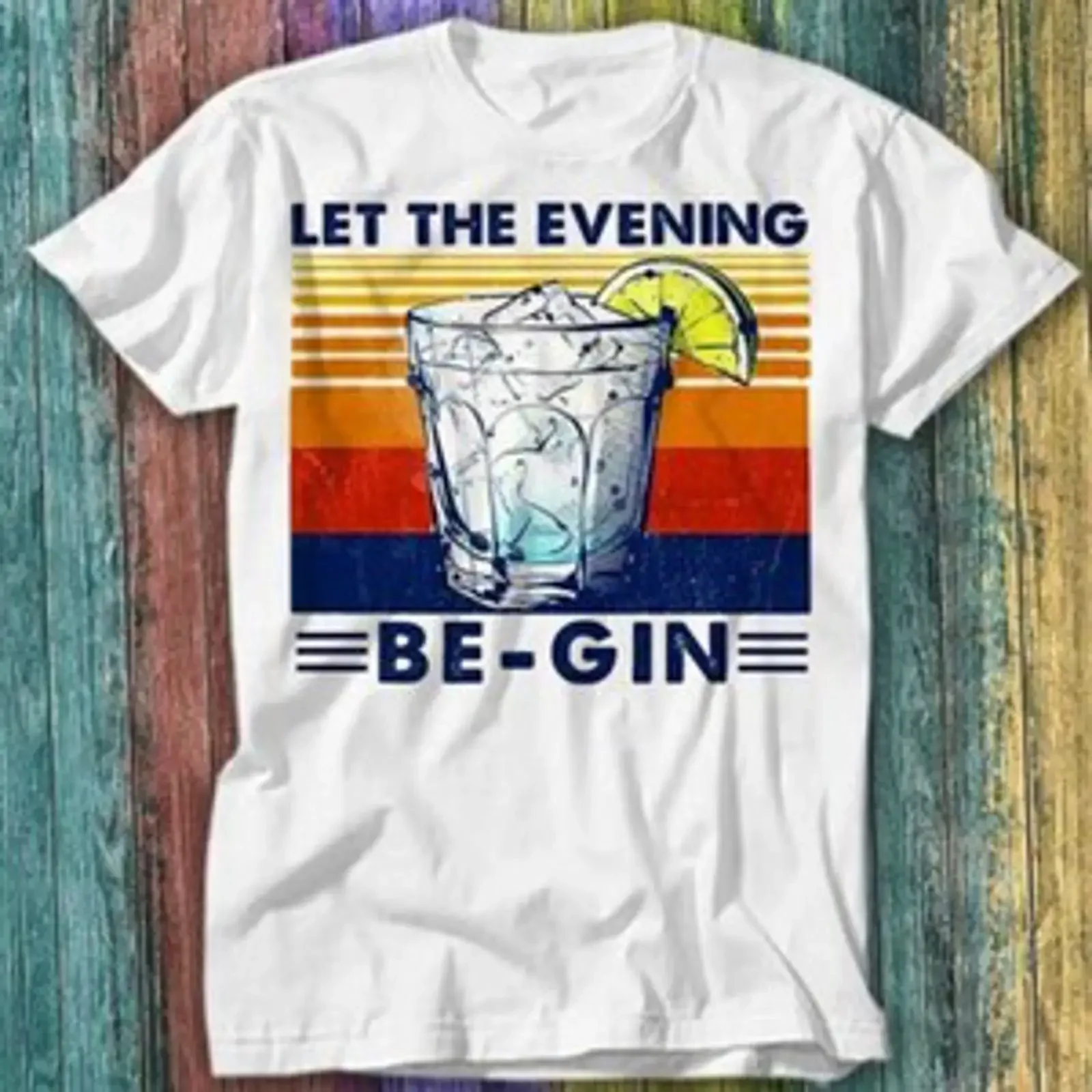 T Shirt Top Let The Evening Begin Parodie Weinliebhaber 258 vintage Washed Stylish Stretched Top For Everyday Wear Unisex homme