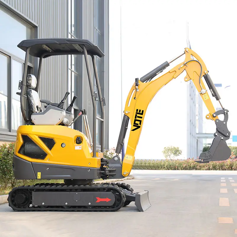 China Hot Sale Mini Excavator 1.8Ton With Hydraulic Thumb Bucket Crawler Small Digger Earthwork Bagger Machine