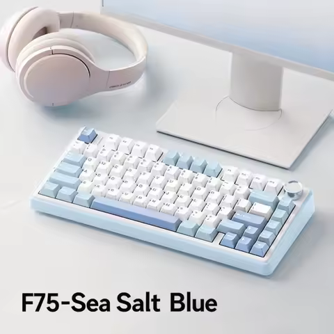 AULA F75 mechanical keyboard wireless 75% ipad bluetooth+2.4G teclado para tablet Gaming clavier sans fil pc gaming RGBkeyboards