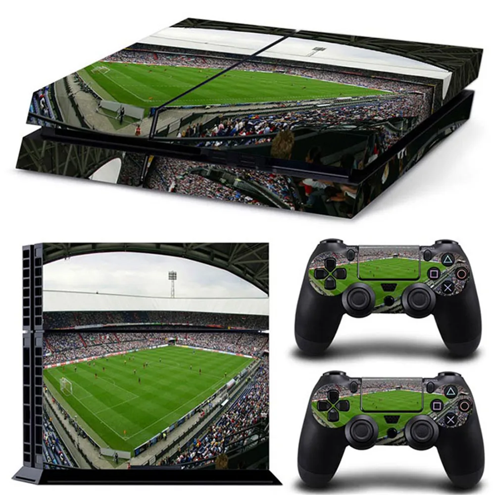 Football Field New game Vinyl Faceplate decal For Ps4 Console Controller accessories Skins For Ps4 TN-PS4-1387