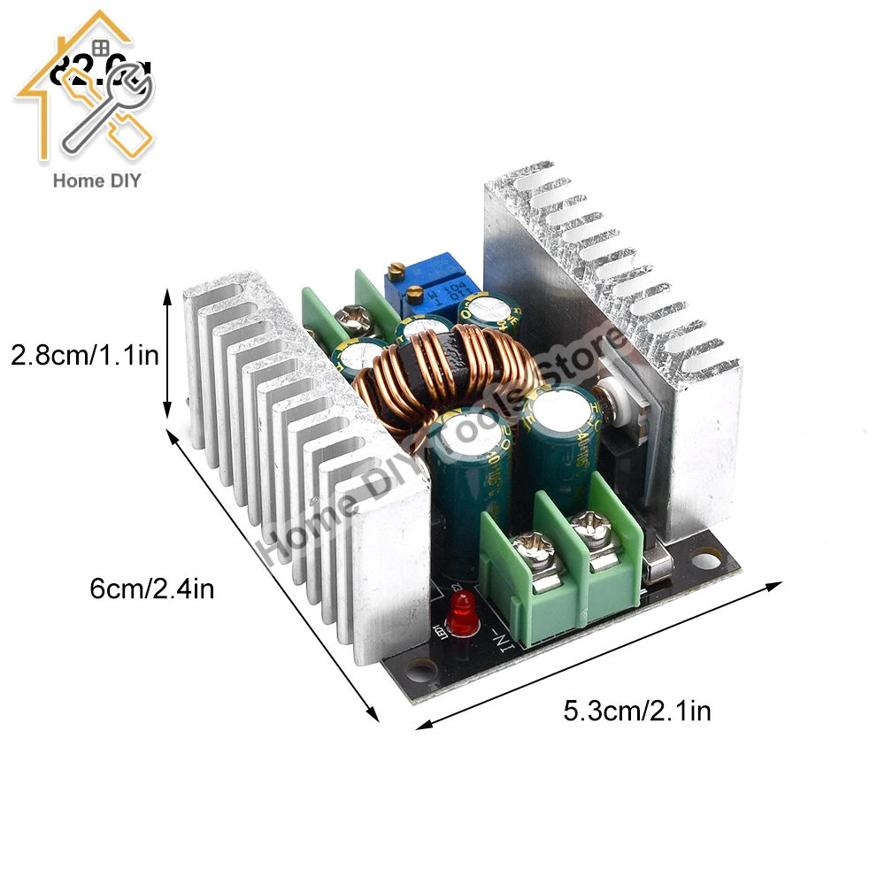 300W 20A DC-DC Buck Converter Step Down Module Constante huidige LED-driver Power Step Down Voltage Module Elektrolytische condensator