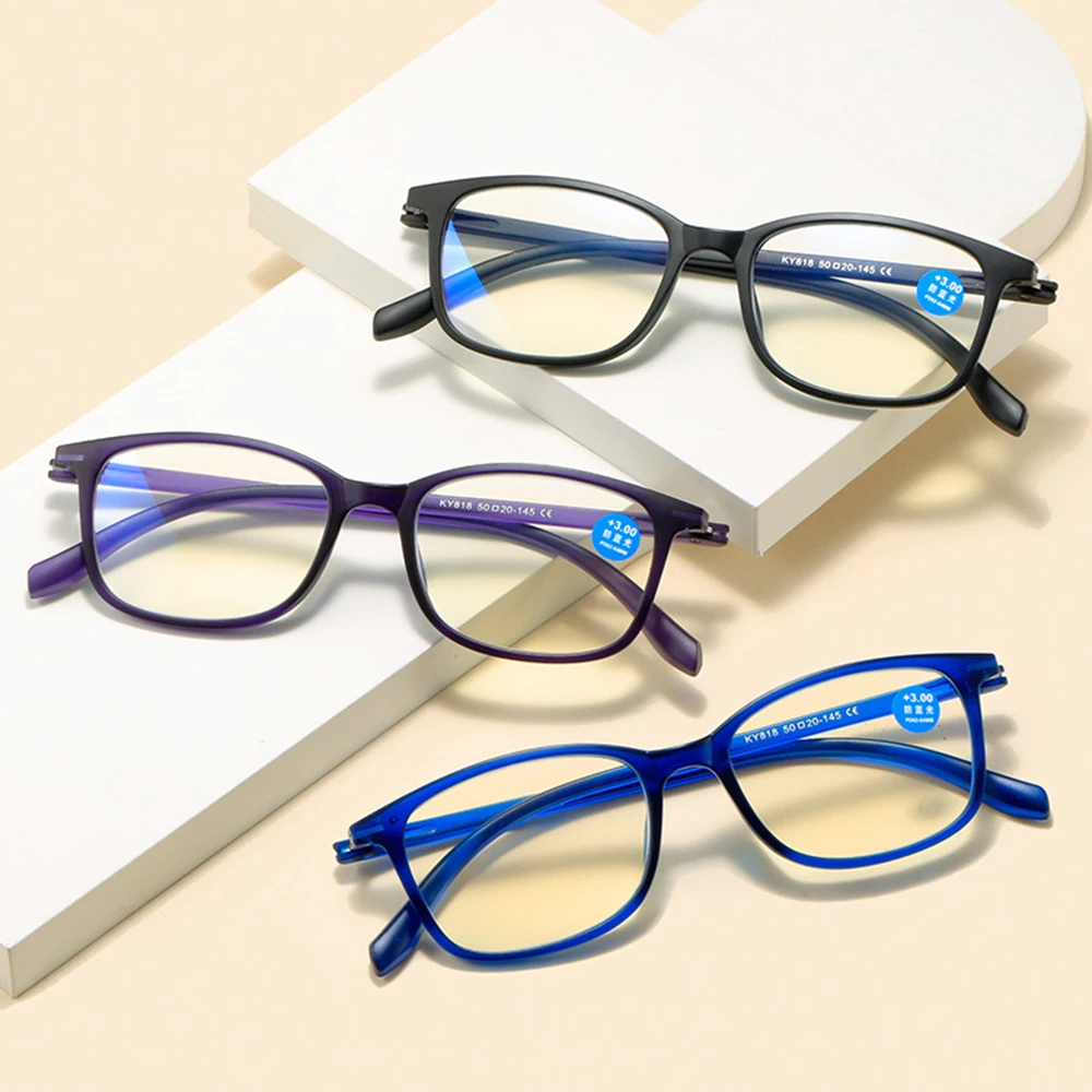 Lightweight TR90 Frame Reading Glass Horn Rimmed Classic Presbyopic Glasses Functional Lens +1.00D to +4.00D FS99