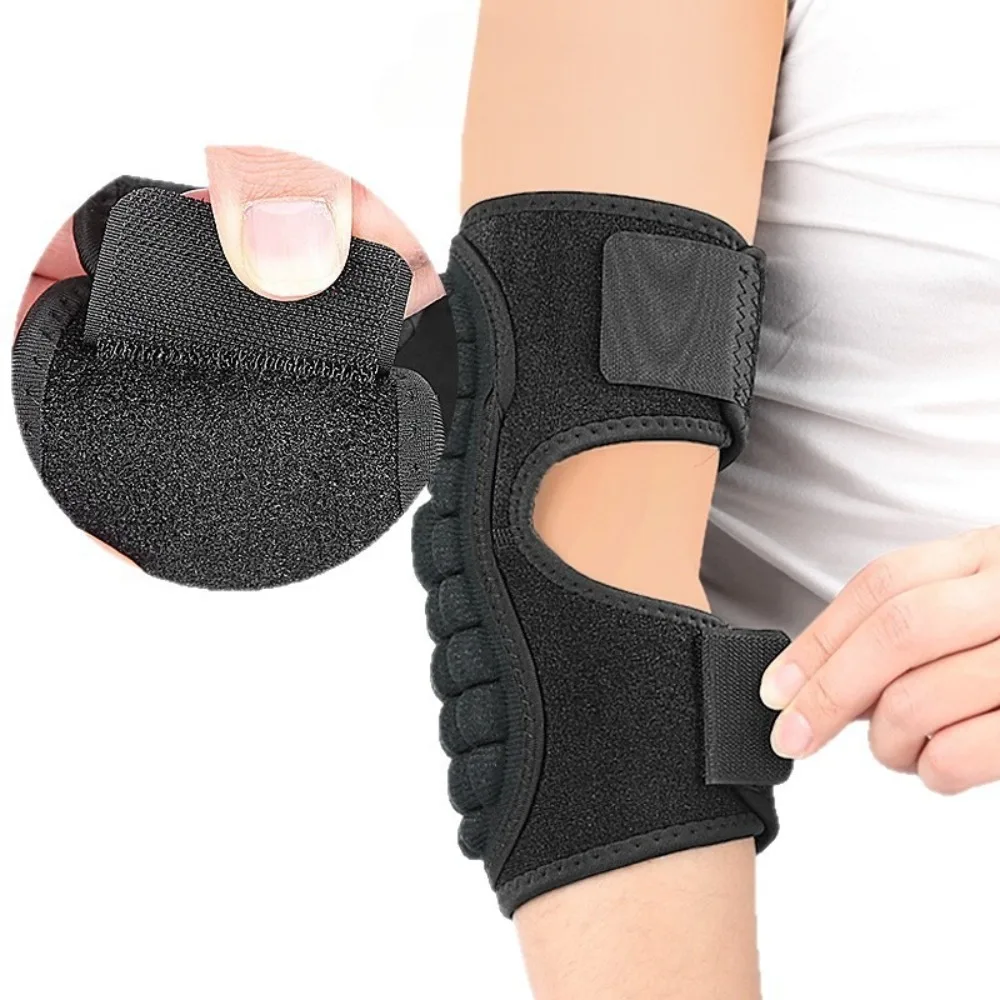 1/2Pcs Elbow Knee Pad Brace Support Adjustable for Sports & Work Collision Avoidance Thick EVA Foam Sponge Collisioned Kneepads