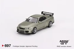 MINI GT 1:64 Skyline GTR R34 Tommykaira R-z Millenium Jade LHD Diecast Model Car