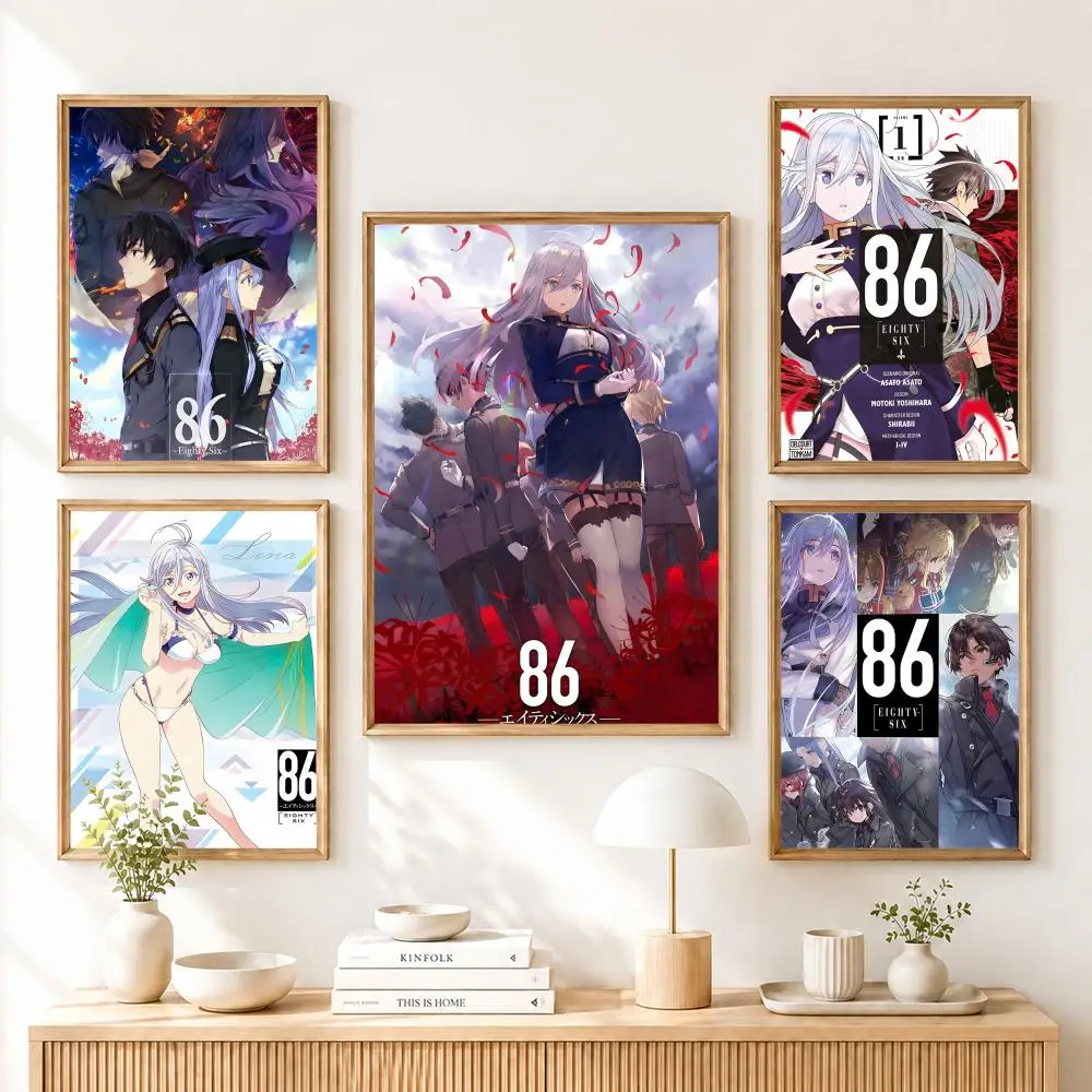 Anime 86 Eighty Six Malerei Kalligraphie Gemälde Poster und Drucke Kunstdrucke Wohndekoration Kunstgeschenke