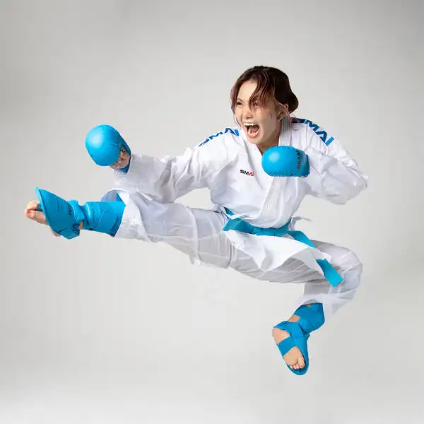 WKF KARATE UNIFORM - 6 OZ PREMIUM KUMITE GI - INAZUMA Official SMAI Kumite Karate GI WKF Approved kumite uniforms