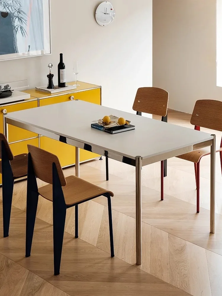 Bauhaus Small Home Workbench Desk Stainless Steel Desk