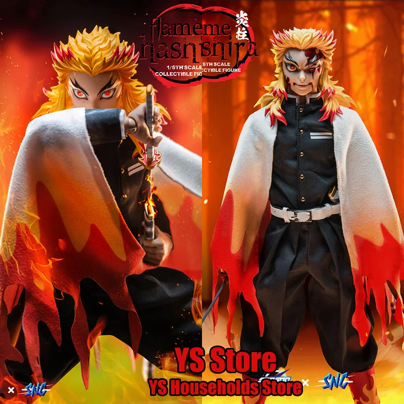 

Soosootoys SC-001 1/6 Collectible Rengoku Kyoujurou Anime Demon Slayer Flame Holder Man Action Figure 12" Full Set Figurine Gift