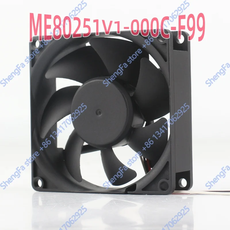 Sunon 5V 24V 48V DC 12V 1.7W 8025 8CM 80X80X25MM projector power supply three wire ME80251V1-000C-F99 cooling fan